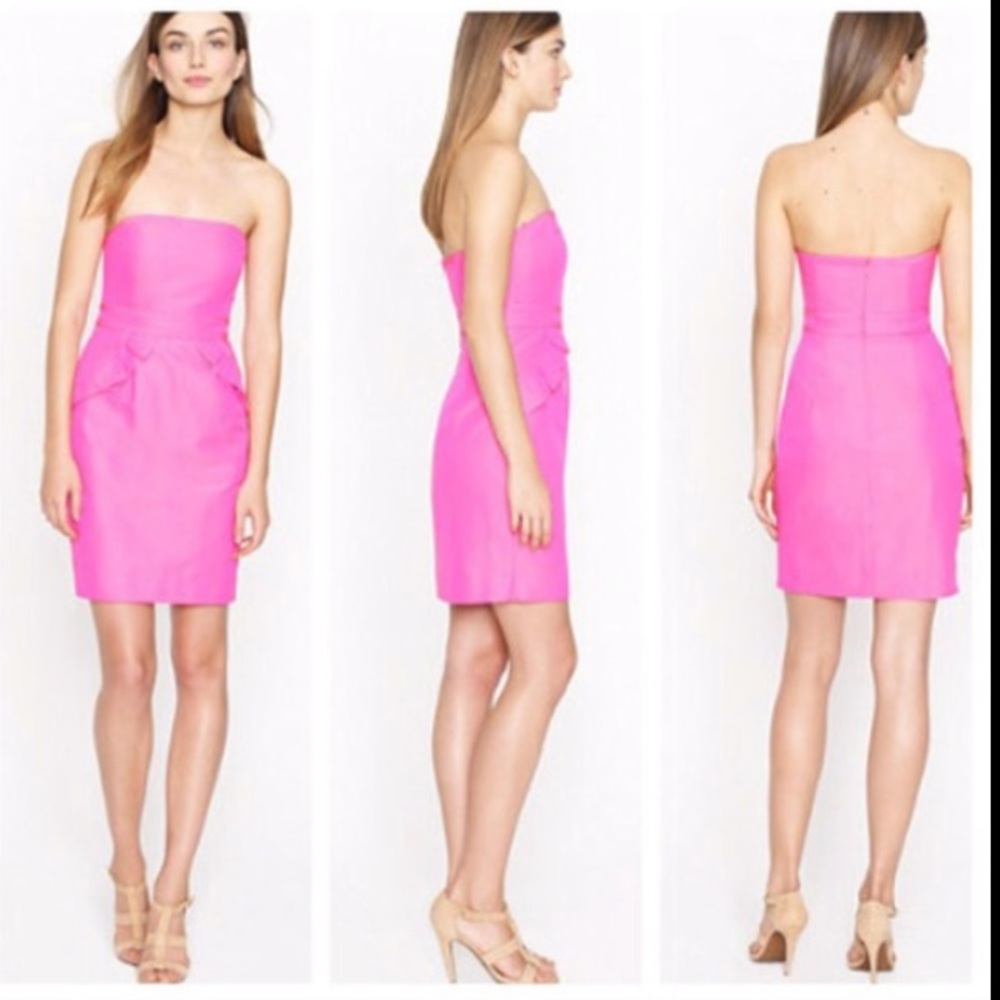 J. Crew pink flamenca dress